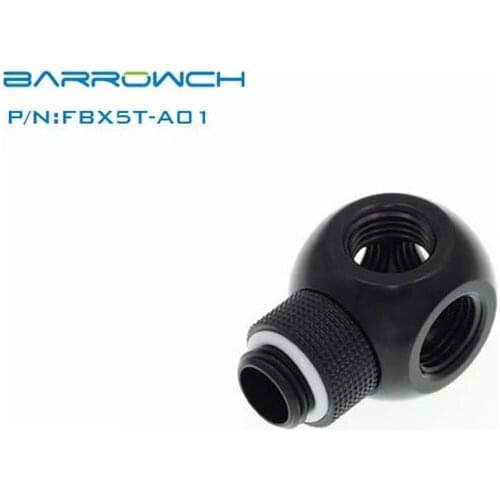 Barrowch PC water cooling Rotary 3Way/4Way/5Way Fittings Cube tube connector G1/4 water cooler FBX3T-A01/FBX4T-A01/FBX5T-A01