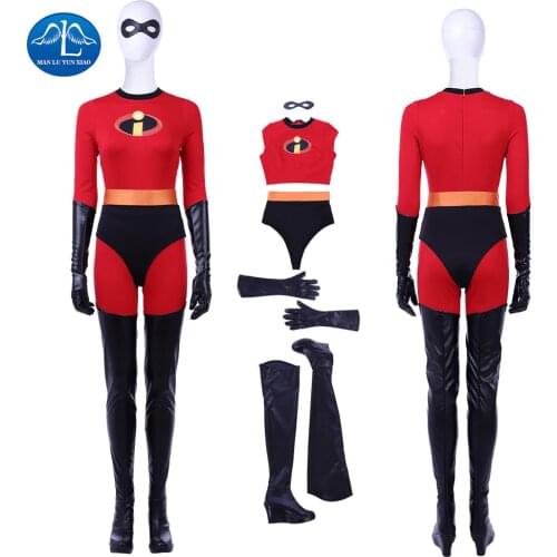 Elastigirl Helen Parr deluxe ladies Halloween Costume Mr Incredible 2 jumpsuit Costume Adult Woman Cosplay Custom Made