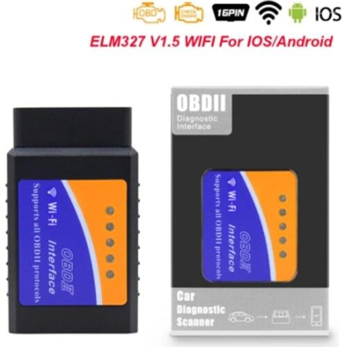 ELM 327 v1.5 OBD OBD2 wi-fi Scanner Car Diagnostic Auto Tool OBD 2 wifi Scanner ELM327 v1.5 For Android/IOS Scaner Automotivo