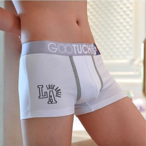 Cotton Men Underwear Tight Fashion 3D Convex Male Shorts Boxer