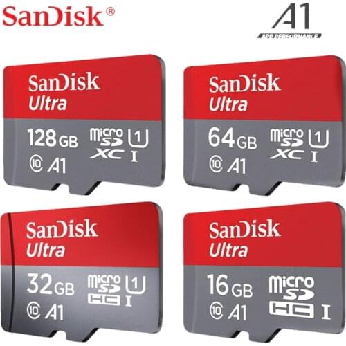 SanDisk Micro SD Card Class10 U1 TF Card 16GB 32GB 98MB/s 64GB 128GB 200GB 256GB 100MB/s Memory Card For Samrtphone/Table PC