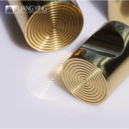 Brass pure copper handle golden light luxury modern simple single hole Nordic drawer new Chinese cabinet door round brass handle