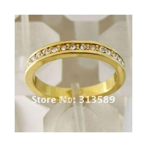 MIN ORDER 10$ CAN MIX DESIGN /MEN LADY - GOLD SOLID GP FILL WEDDING BAND RING SZ 7 8 9 10/GREAT GIFT