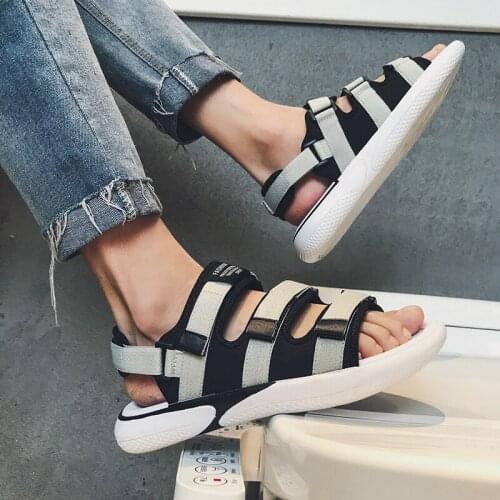 Summer Sandals Men 2019 New Trend Wild Mens Beach Shoes Casual Sports Ins Boys Sandals And Slippers Tide