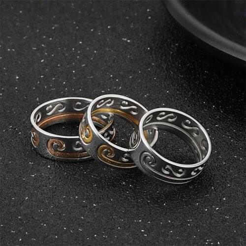 Net red couple ring two in one, fashion trend men and women ring