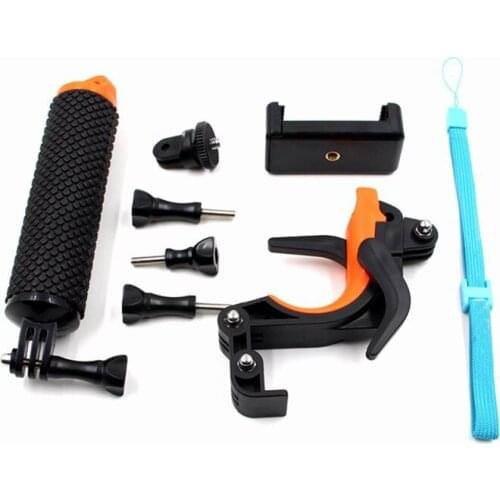 3 in 1 Diving buoyancy stick fast grab handle cellphone bracket handheld stabilizer Sports camera shutter trigger for gopro