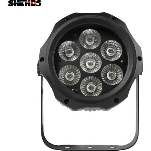 SHEHDS Professional Lighting Aluminum IP65 Waterproof 7x18W RGBW LED Par Lights For DJ Club Stage Party Disco Effect Sopt/Park