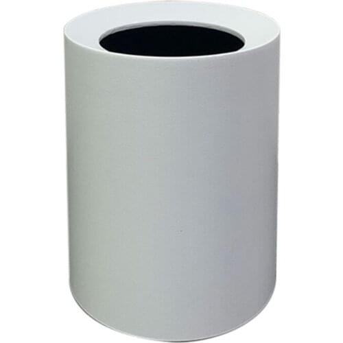 Nordic Creative Simple Trash Can Japanese Style Home Living Room Bathroom Uncovered Double Office Paper Bucket