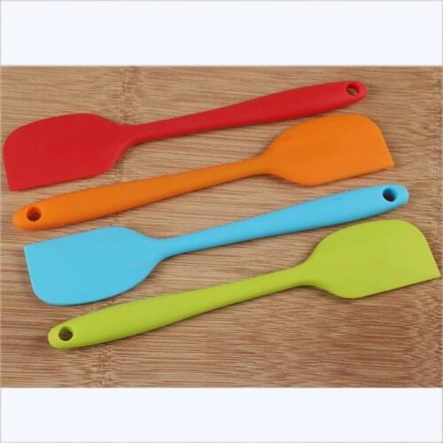 1 piece Baking Equipment Silica Gel Scraper Cake Spatula Small Butter Scraping Kitchen Tools Color random