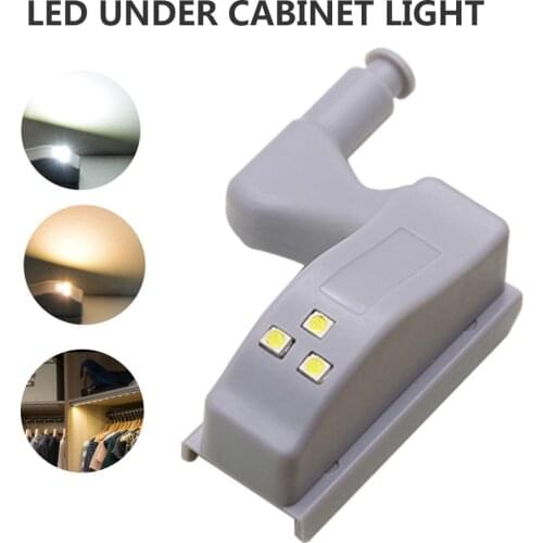LED Under Cabinet Light Universal Wardrobe Light Sensor Led Armario Inner Hinge Lamp For Cupboard Closet Kitchen 35P