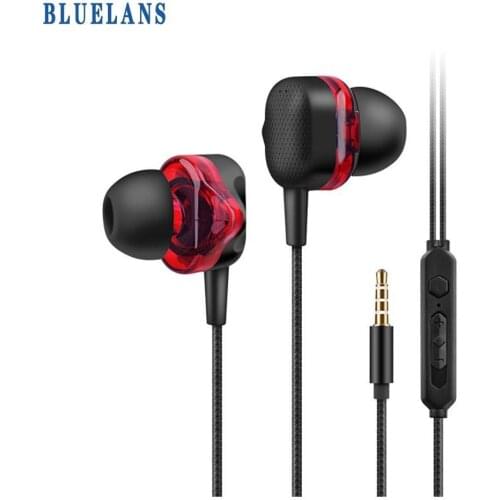 R3 Universal 3.5mm Dynamic Wired Heavy Bass HiFi In-ear Sport Phone Earphone
