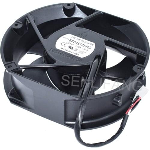 Original for EFB1512HHG Double Ball Bearing Cooling Fan DC 12V 3.2A 3700RPM 17251 17cm 172*150*51mm 3 Wires
