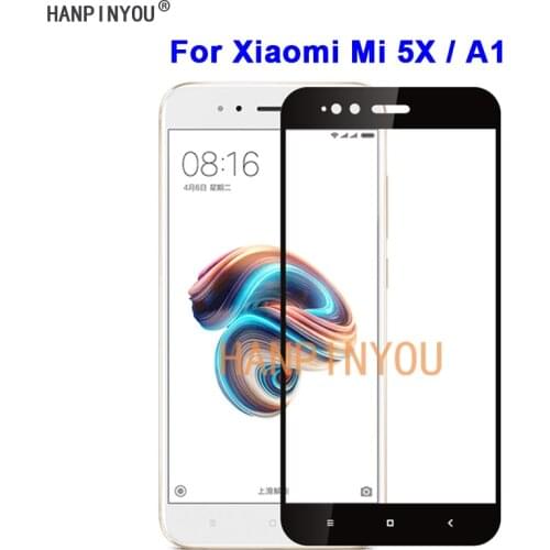 For Xiaomi Mi A1 / 5X MiA1 MA1 Mi5X 5.5" New 9H Hardness 2.5D Full Cover Toughened Tempered Glass Film Screen Protector Guard