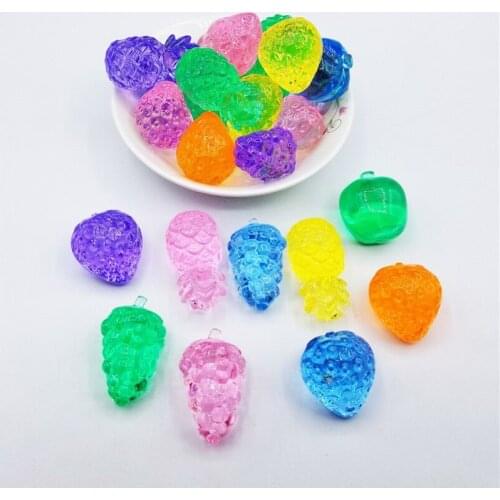 10 Pieces Acrylic Fruit Shape Game Pieces For Board Games Accessories
