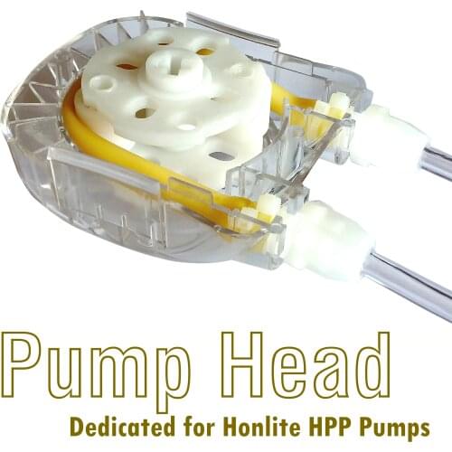 100ml/min, 4 Rollers, Honlite Peristaltic Pump Head Assembly with PharMed BPT Peristaltic Tube