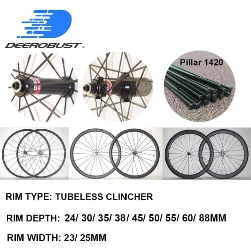1211g 700C 30mm 35mm 38mm 45mm 50mm Tubeless Clincher Road Bike Carbon Wheels Novatec AS511SB/FS522SB Sapim CX Ray 20 24 Holes