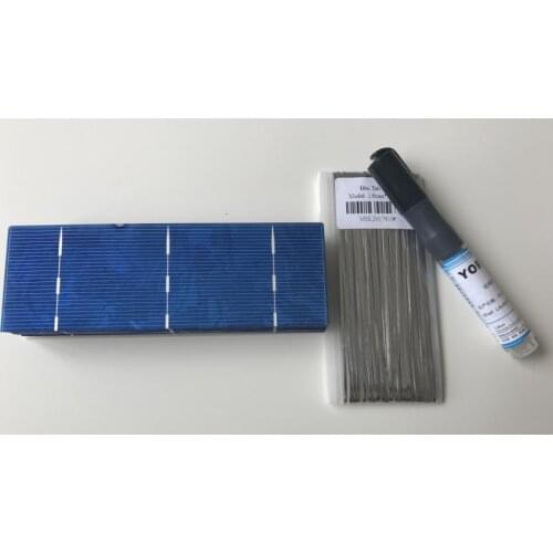 156mm*52mm solar cell 1.4W 0.5V for solar panel DIY 50pcs/lot .Give enough solder strip and Flux pen for free. Free shipping