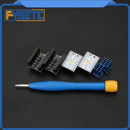 2pcs Latest FYSETC TMC2208 V1.2 With Protector Stepping Motor Mute Driver Stepstick Freely Using UART Flying Wires Replace A4988