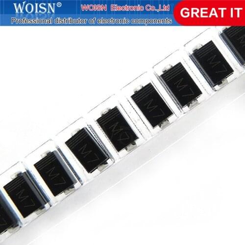 50pcs/lot SMA Rectifier diode 1N4001 M1 1N4004 M4 1N4007 M7 FR107 RS1M FR207 RS2M HER108 US1M SF18 ES1J SF14 ES1D DO-214AC