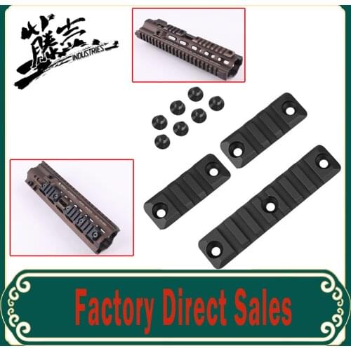 3 Piece Aluminum Set 3/7 Slot for SMR 416 Gel Blaster Handguard Rail for Picatinny Rail Mount Handguard Section Accessories
