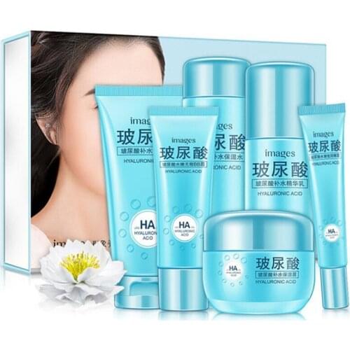 Brand Natural Hyaluronic Acid Face Care Skin makeup set,Eyes Care cosmetics kit,Moist Concealer BB Cream,Liquid Fundation Cream