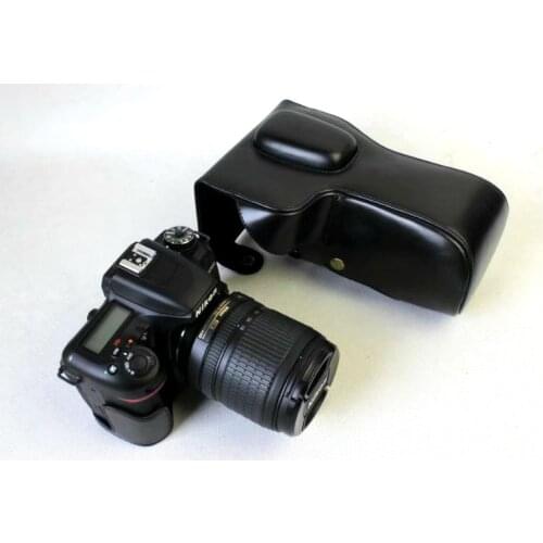 Black/Brown/Coffe PU Leather case Camera Case Cover For Nikon D7500 18-150mm Lens