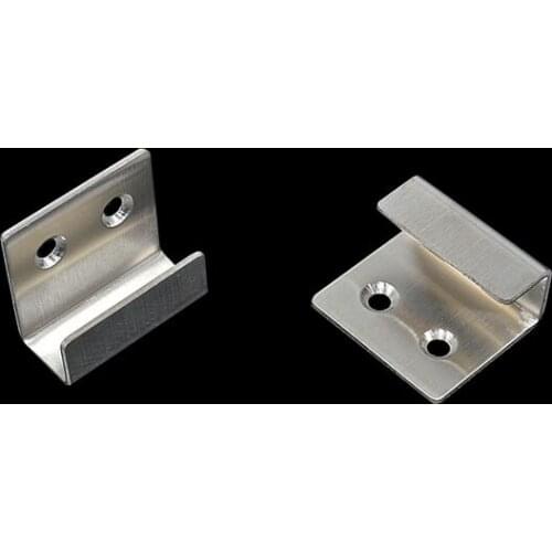 DHL 100PCS Stainless Steel Ceramic Tile Display Wall hooks Glass Wood Sample Display Wall Bracket KF1030