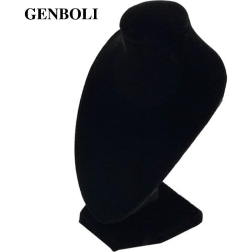 GENBOLI Small Size Necklace Bracelet Pendant Display Stand Rack Jewelry Showing Holder Velvet Packaging Display