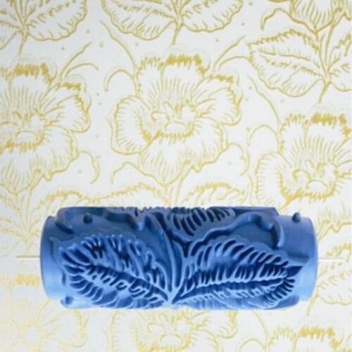 Hot Sale DIY 5" 3D rubber decorative wall painting roller, wall pattern design roller,flower pattern,085Y,free shipping
