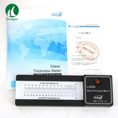 LS200 Glass Thickness Meter Glass Thickness Gauge Tester Air Space Scale Gauge high Resolution