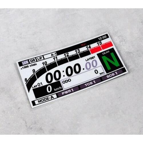 Meter Speedometer R1 MODE A Motorcycle Bike Helmet Decorate Stickers Automobile Car Styling Decal Reflective 13x6.7cm