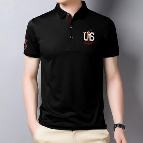 Fashion Business Men POLO Short Homme Polo Embroidery Nice Stretch Cotton Summer Top Quality Plus Size 3XL