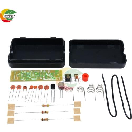 FM Frequency Modulation Wireless Microphone Module 70-110MHz 1.5V Transmitter Board Parts Kits Electronic Suite + Shell DIY Kit