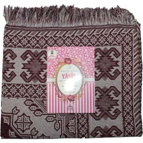 Prayer Rug Set 2 Pieces Muslim Set Arabic Islamic Mevlüt Umrah Gift Sijadat Prayer Rug | Small Yasin i Şeriff