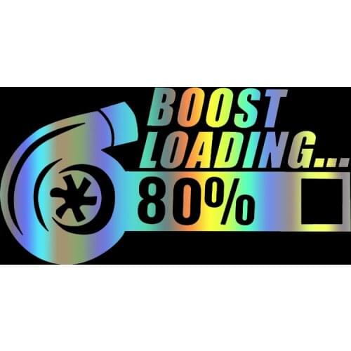 LLY-0845 Various Sizes/Colors Car Stickers TURBO BOOST LOADING Modeling Decal PVC Auto Motorcycle Accessories Creative Decals