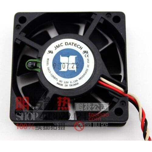Original 6015 double ball fan 0615-12MBTL 12V 0.12A temperature control cooling fan