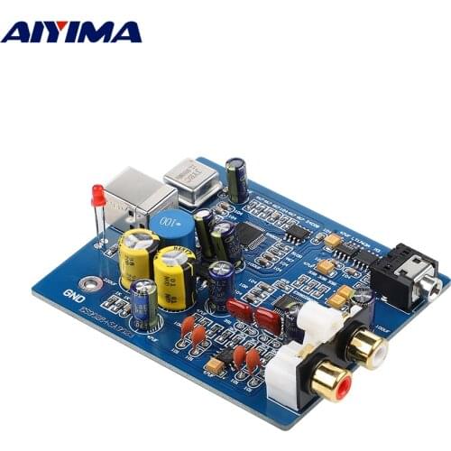 AIYIMA MIni USB Decoder Board ES9028K2M+SA9023 Fever Audio DAC Sound Card Decoding Module DIY For Power Amplifiers Home Theater