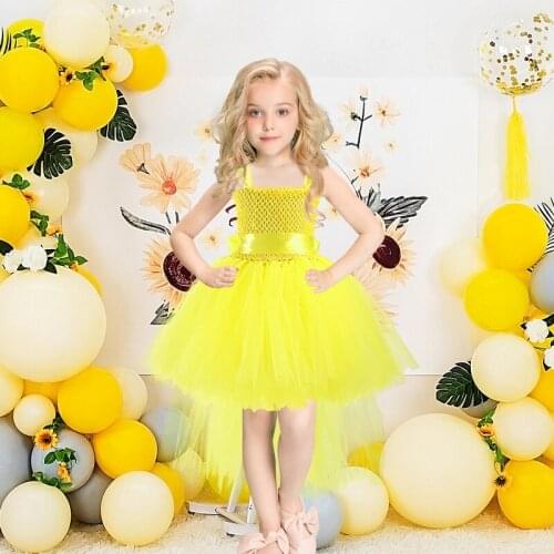 Girls Unicorn Dress Halloween Carnival Angel Cosplay Costume Kids Birthday Party Mesh Tutu Tuxedo Sling Princess Dresses