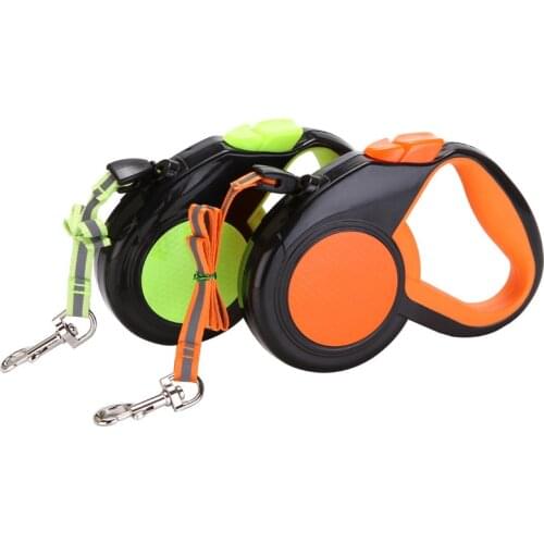 Pet Automatic Retractable Dog Leash Reflective Walking Rope Teddy Golden Retriever Supplies Roulette For Small Medium Large Dogs