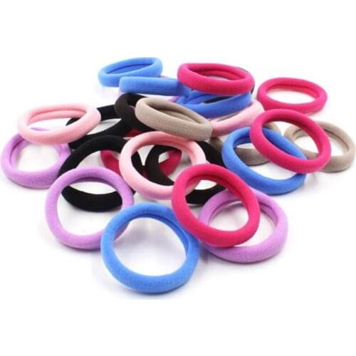 Wholesale 20pcs Women Seamless No interface Elastic Hair Rope Ponytail Rubber Hair Band Hair Accessories