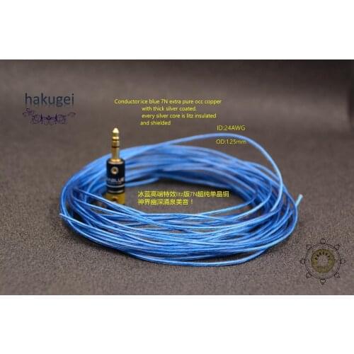 Pink litz 7N extra pure occ copper with thick silver plated wire 6meters