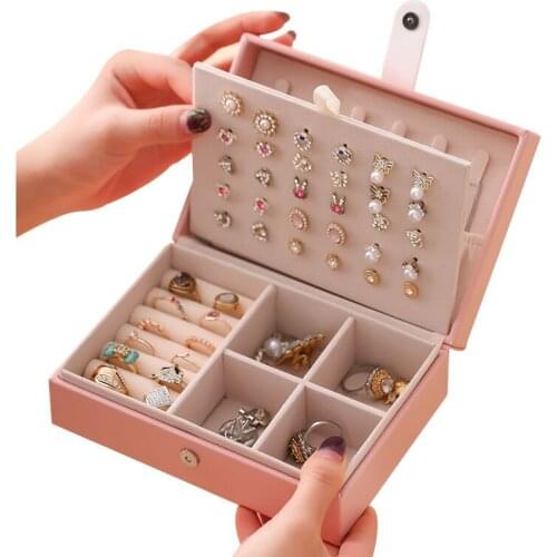High Capacity Fashion Jewelry Box New Jewellery Storage Box Women Necklace Earrings Rings Bracelets Case Casket Girls Gift