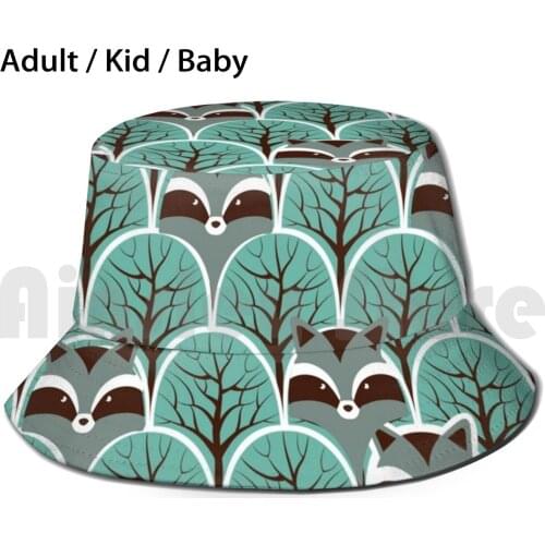 Trash Panda Raccoon Wild Graphics Art Sun Hat Foldable UV Protection Trash Panda Racoon Raccoons Possum Opossum