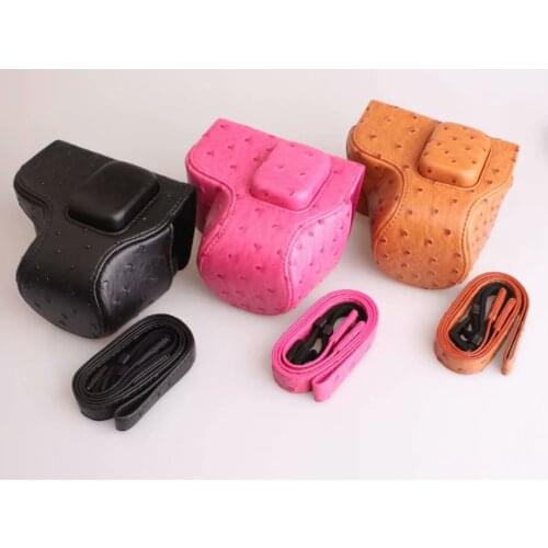 Pu Leather Camera Bag for Samsung NX500 NX-500 Camera Cover With Shoulder Strap Mirrorless System Camera
