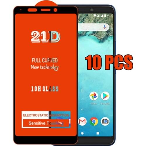 10pcs 21D Full Glue Tempered Glass Screen Protector Film For LG Stylo 7 6 K92 K62 Plus K52 K42 K22 K71 K61 K51S K41S Q52 Q61