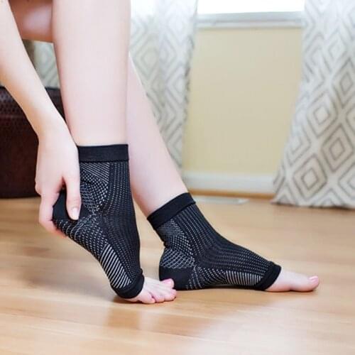 1pair Sports Ankle Brace Compression Ankle Support Anti Fatigue Socks breathable Net Foot Sleeve Yoga Anklet Protective Gear