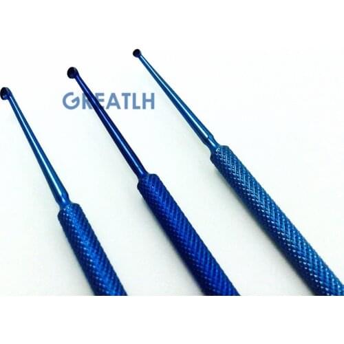 3pcs Ophthalmic Chalazion Curettes Titanium Alloy Eye Instrument