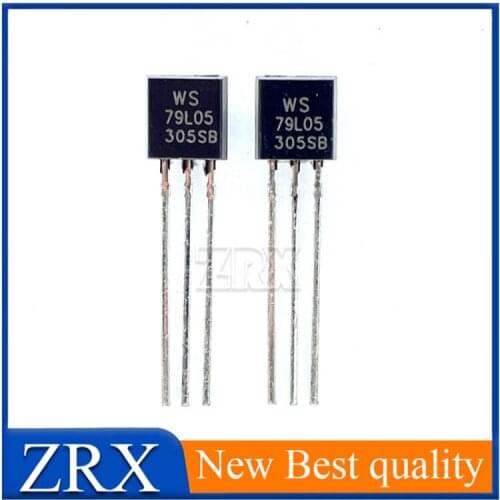5Pcs/LotIn line triode 79L05 WS79L05 5V three terminal voltage stabilizing tube to92