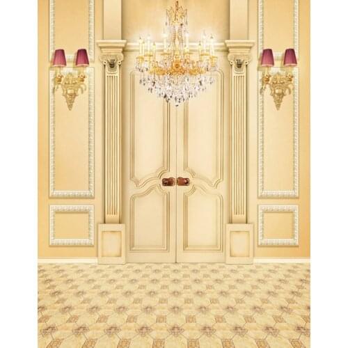 5x7ft Vintage Door Lights Photography Backdrops Photo Props Studio Background