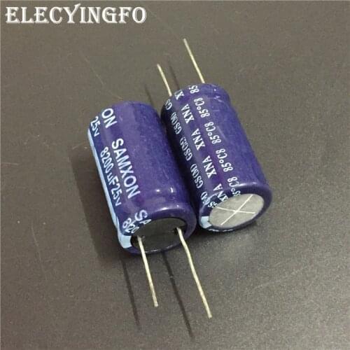 2pcs/10pcs 8200uF 25V8200uF SAMXON 20x35mm Good Quality Aluminum Electrolytic capacitor